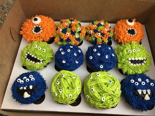 Monster cupcakes