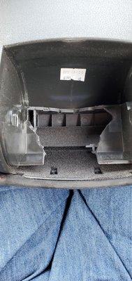 They busted my center console!