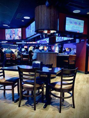 Waiting/dining area next to the Brickyard