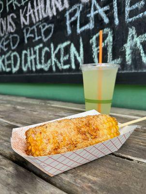 Street corn and lemonade