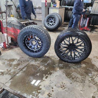 Fuel Crush rims and Open Range tires