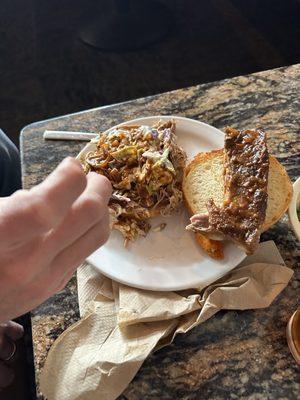 Pulled pork sandwich