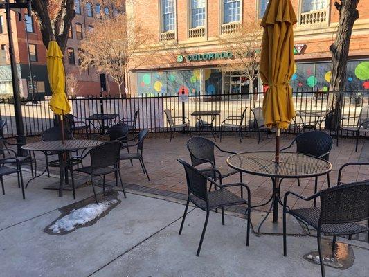 Outdoor seating