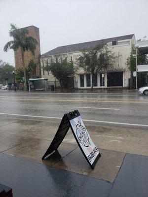 The sign outside out Loko Kuts.