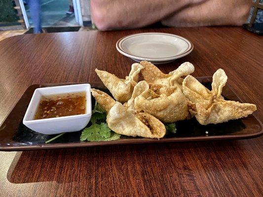 Crab Wontons, they're really cream cheese-y