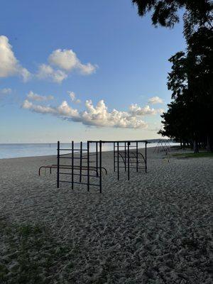 Playground on the beach