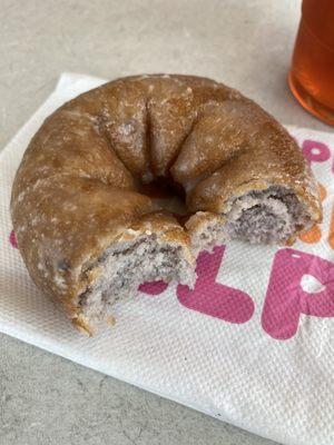 Blueberry glazed doughnut