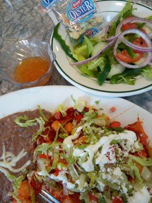 Good enchiladas on Sunday with a side salad.