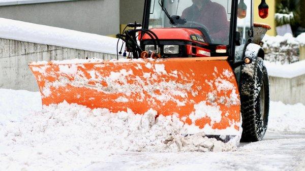 Snow removal at the park in Spotsylvania, Va.