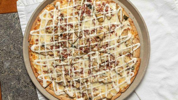 Chicken Bacon Ranch Pizza