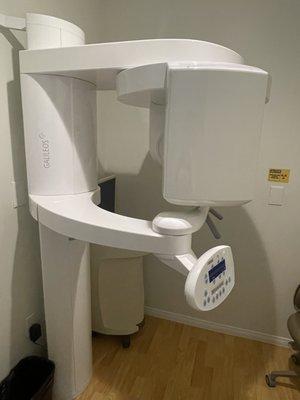 In office CT scan for 3 dimensional X-rays