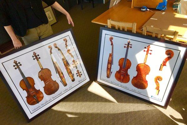 Great job with framing my violin posters! Thank you!