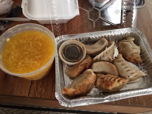 Pot Stickers and Egg Drop Soup