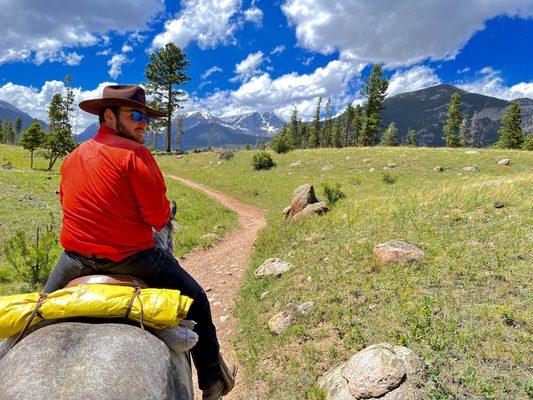 The most beautiful horseback riding I have ever seen. With Patrick Kerrigan/guide.