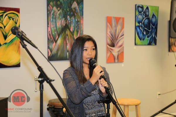 Open mic night. Vocal coaching available at Music Compound.