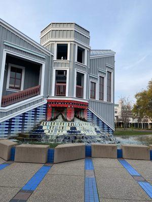 Waterfall in front of City Hall