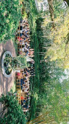 The ceremony in the garden