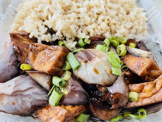 Eggplant with Tofu Lunch