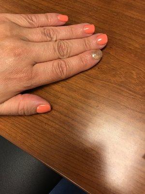 Color gel mani