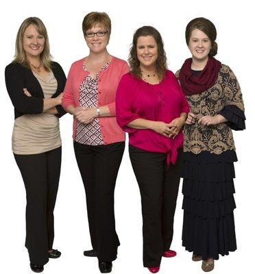 Jaime Fox, Julie Marmon, Rebecca DeLaO & Sierra King. Part of your best closing team in Kitsap County