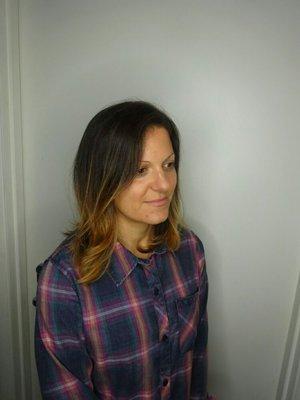 Balayage and haircut by Ash