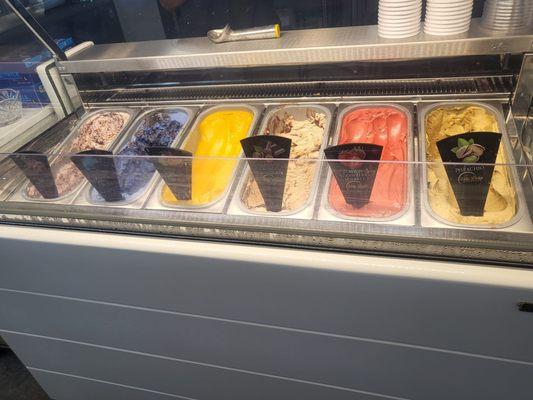 All the different Gelato flavors.