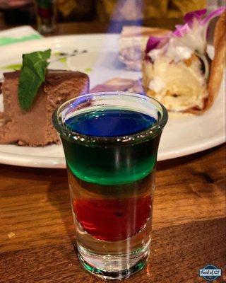 Mexican flag shot