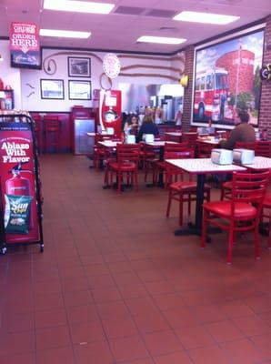 Lone Tree Dining Area - they have one of those fancy schmancy coke machines in the back.