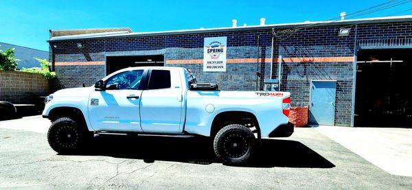 Springs added to the Leaf Spring Pack of my Toyota Tundra