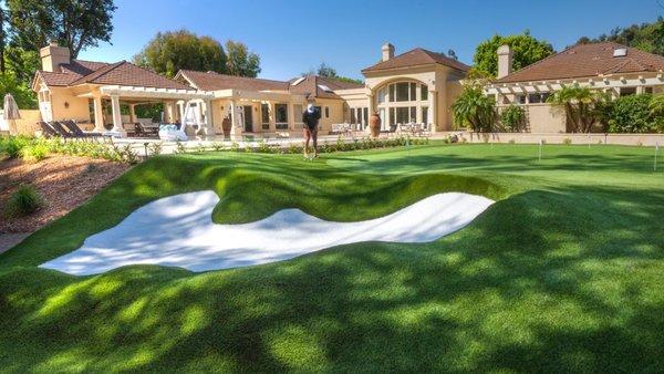 Luxury golf greens of Texas