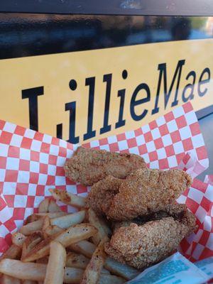 Fried fish and fries