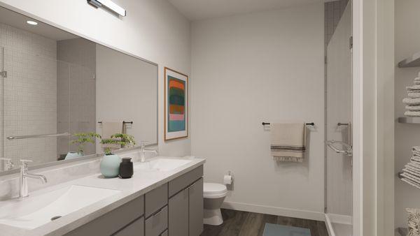 Apartment bathroom