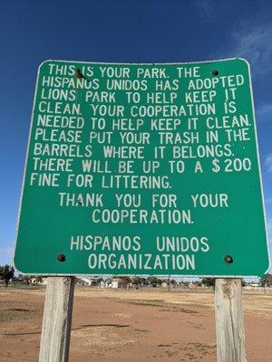 Lions Club Park. Pampa