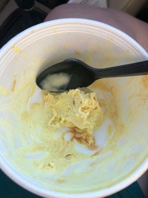 Bananas Foster ice cream...well what's left of it! It was just that good!