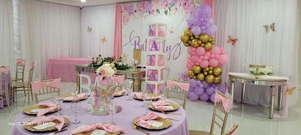 Elegant butterfly theme party