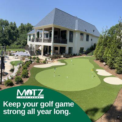 Yes, we install putting greens too!