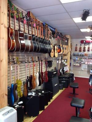 The guitar wall!!!