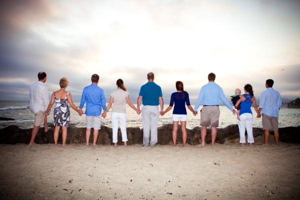 Family Photo Montage Laguna Beach