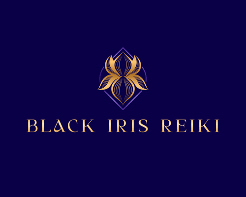 Black Iris Reiki business logo