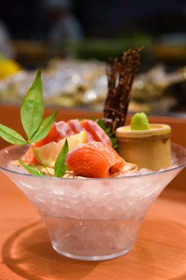 Salmon sashimi