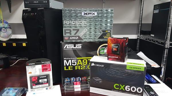 Non-gaming computer build. AMD Processor vs the Intel, the customer got more performance for his money.