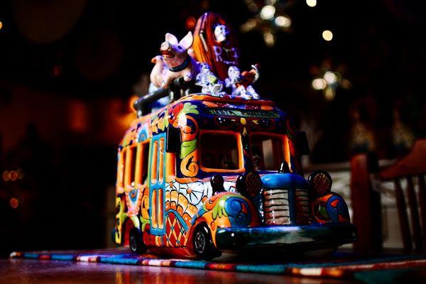 Talavera bus handmade in Mexico