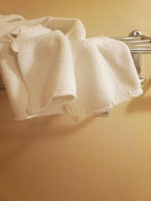 Threadbare towels