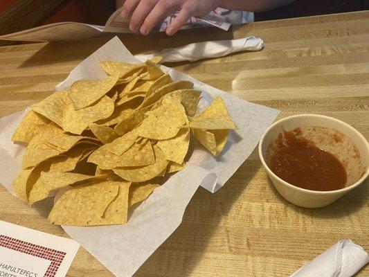 Complimentary Chips and Salsa