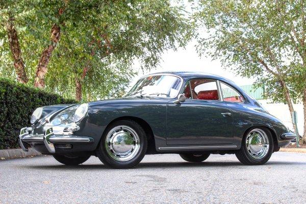 Stunning 1964 Porsche 356 after the Paint was Corrected and CQuartz Finest Reserve Ceramic Coating Application was Completed.