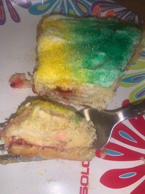 Large Strawberry Cream Cheese King Cake