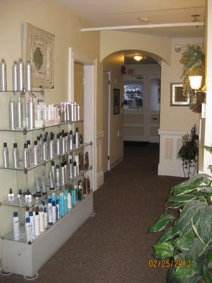 We carry KENRA, Moroccan Oil, Nioxin, All Nutrient, Brazilian Blowout