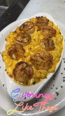 Home made Mac and cheese with shrimp