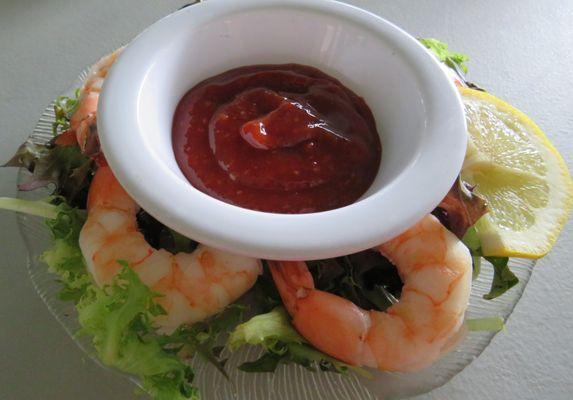 Yummy shrimp cocktail.