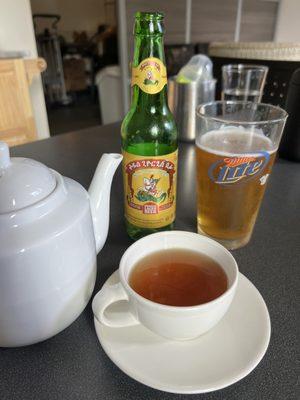 Ethiopian tea and beer